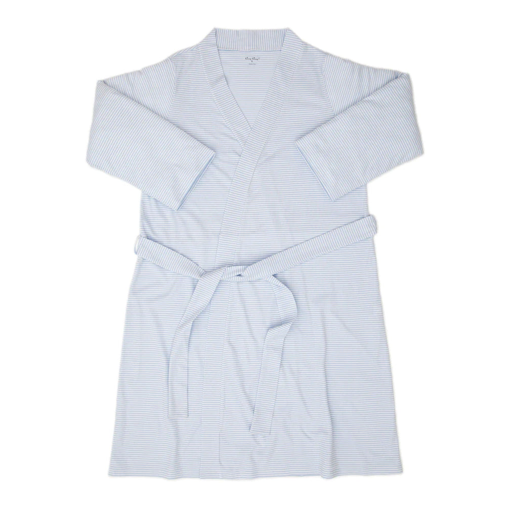 Kissy Kissy | Women's Robe | Simple Stripes Blue - Johnson and Co. General Store