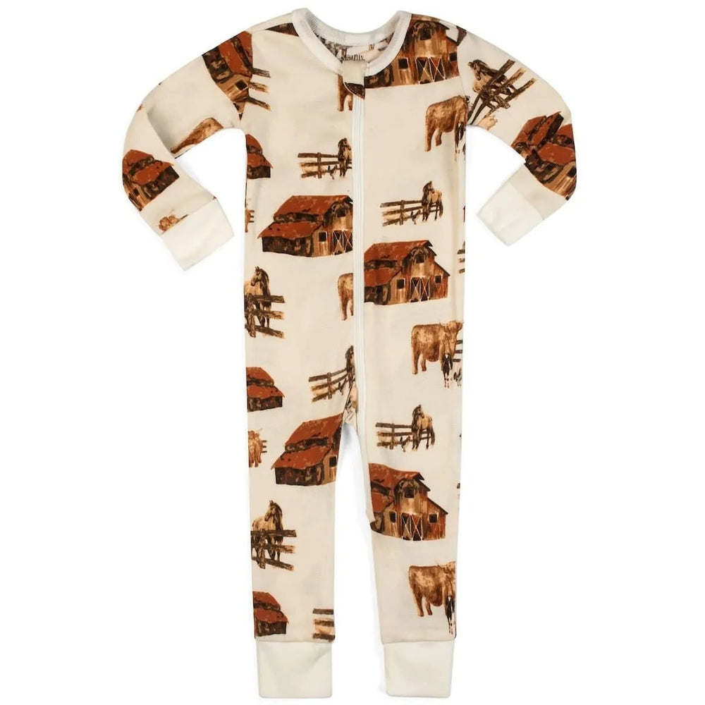 MILKBARN | Organic Cotton Zipper Pajama | Homestead - Clothing - Johnson and Co. General Store