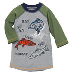 Mud Pie | Swimwear | Eat Sleep Fish Rash Guard - Clothing - Johnson and Co. General Store