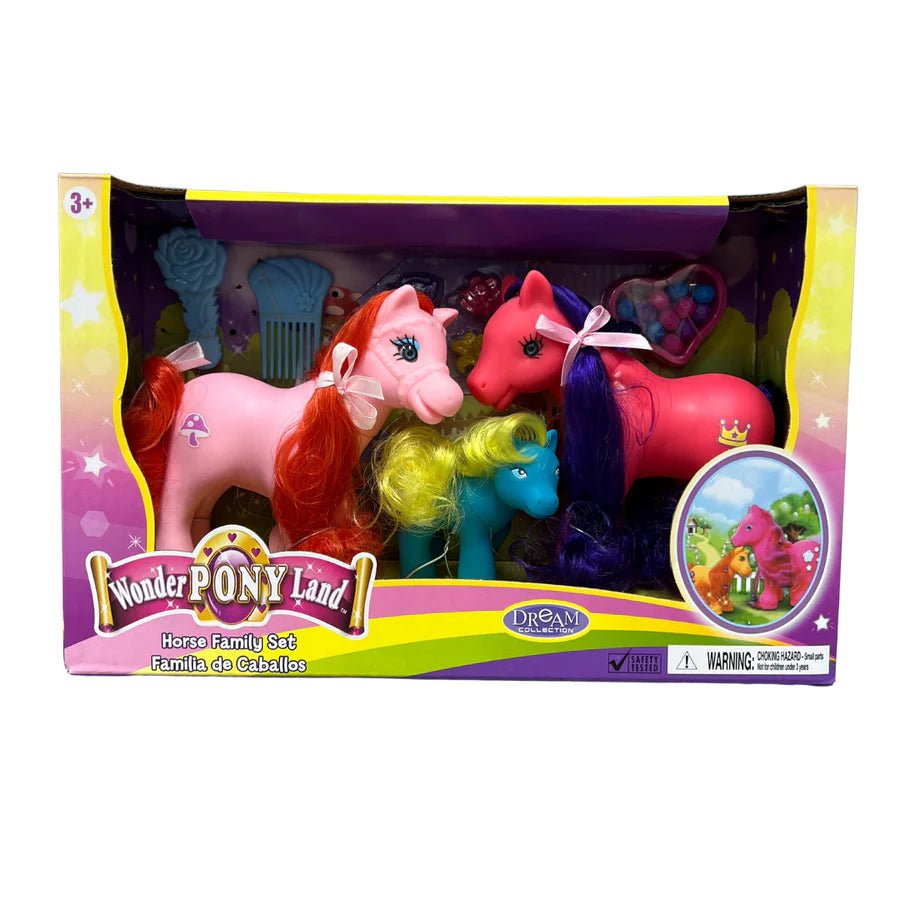 Wonder Pony Land - Horse Family Set - Pink & Hot Pink - Johnson and Co. General Store