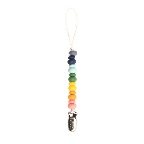 Bella Tunno | Pacifier Clip | Beaded Rainbow Multi - Johnson and Co. General Store