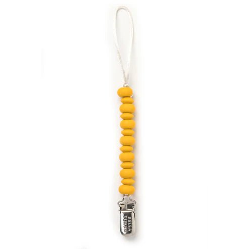 Bella Tunno | Pacifier Clip | Beaded Yellow - Johnson and Co. General Store