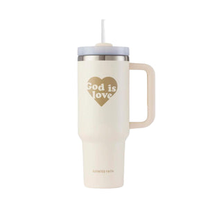 Elevated Faith | 40 OZ. Tumbler | God Is Love - traveler's mug - Johnson and Co. General Store