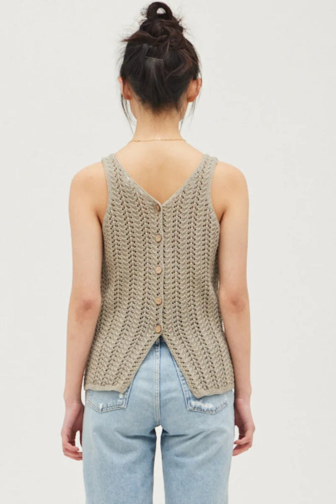 Grade and Gather | Top | Crochet Tank - Clothing - Johnson and Co. General Store