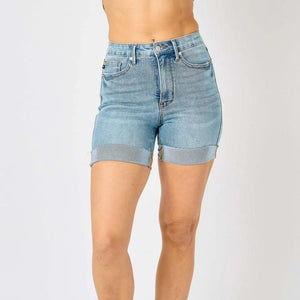 Judy Blue | Denim Shorts | HW Tummy Control - Clothing - Johnson and Co. General Store