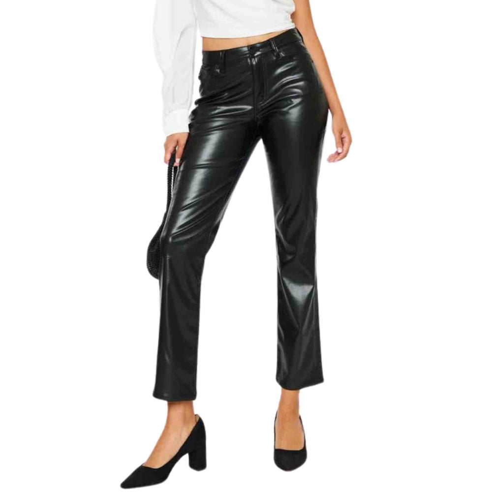 KanCan | Rudi | Faux Leather Pants - Black - Johnson and Co. General Store