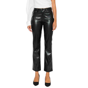 KanCan | Rudi | Faux Leather Pants - Black - Johnson and Co. General Store