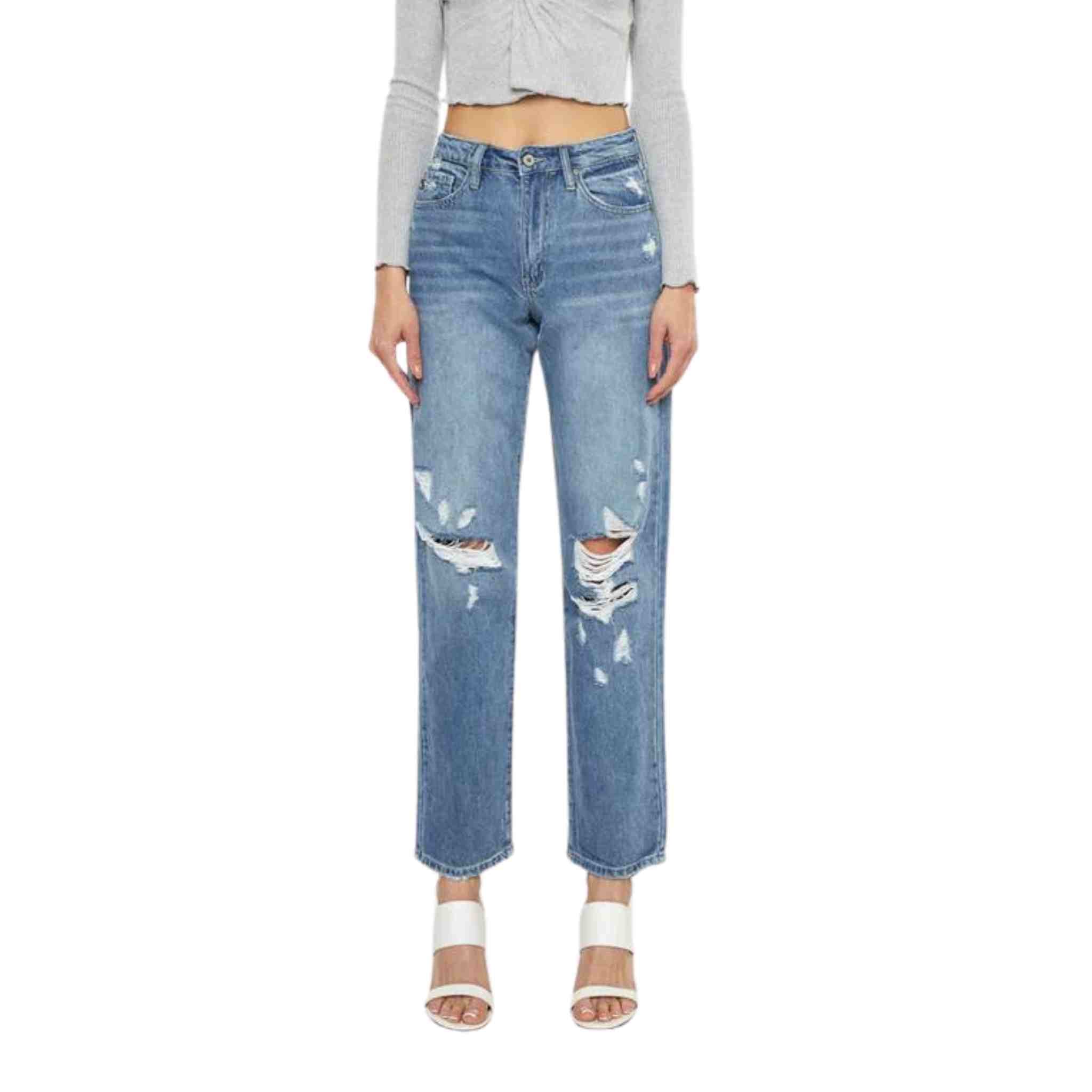Kancan - High Rise Boyfriend Jean