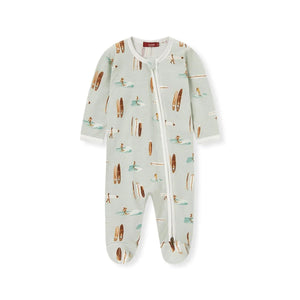 MILKBARN | Bamboo Zip Footed Romper | Vintage Surf - Clothing - Johnson and Co. General Store