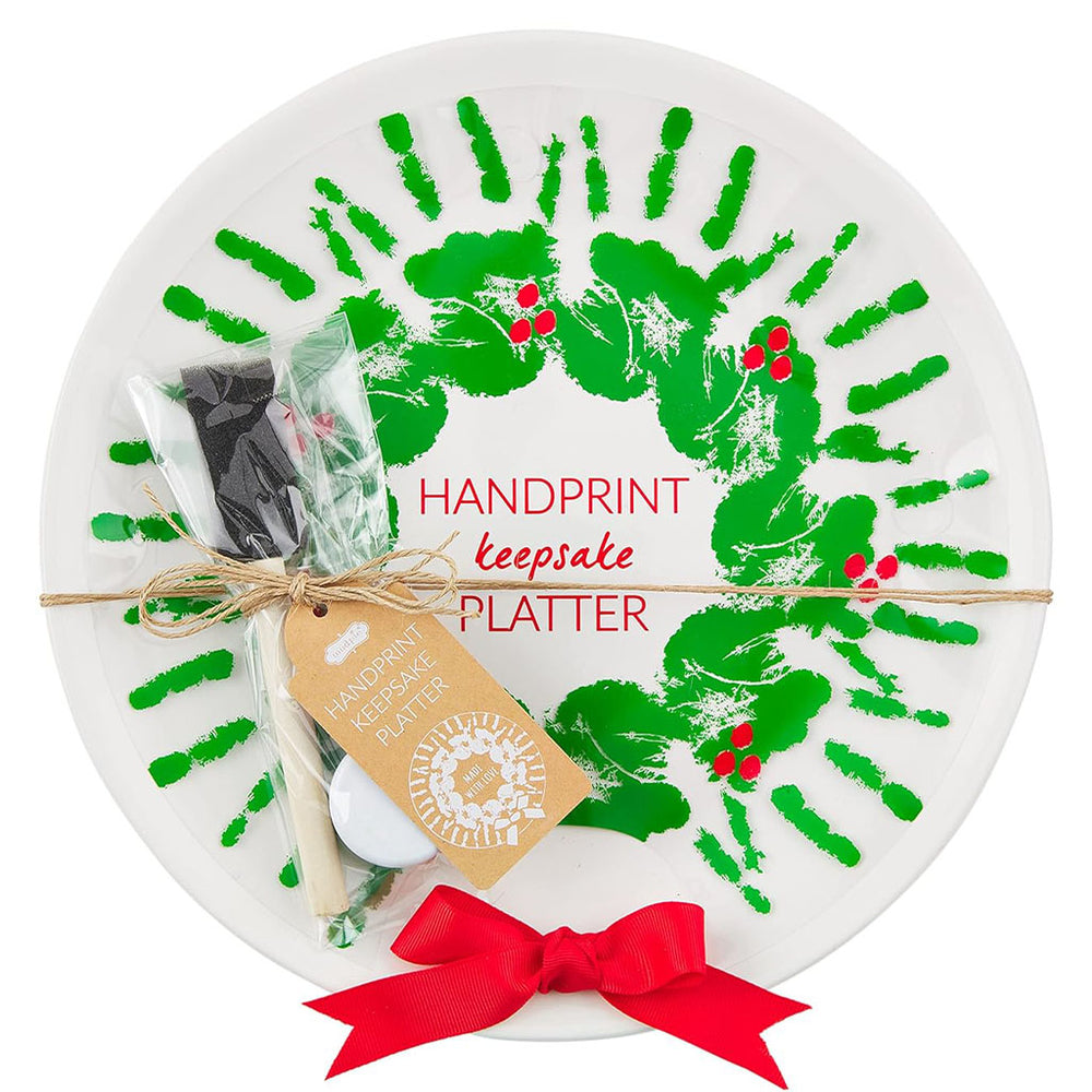 
            
                Load image into Gallery viewer, Mud Pie - Ceramic Handprint Keepsake Platter
            
        