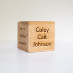 Personalized Baby Block | Customization Included - Johnson and Co. General Store