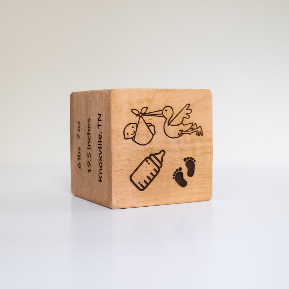 Baby Block Inch Scale Personalized Baby Block | Customization Included – Johnson and Co ...