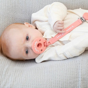 Bella Tunno | Love you, Mean It Pacifier Clip - Johnson and Co. General Store