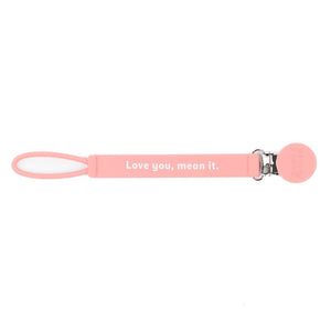 Bella Tunno | Love you, Mean It Pacifier Clip - Johnson and Co. General Store