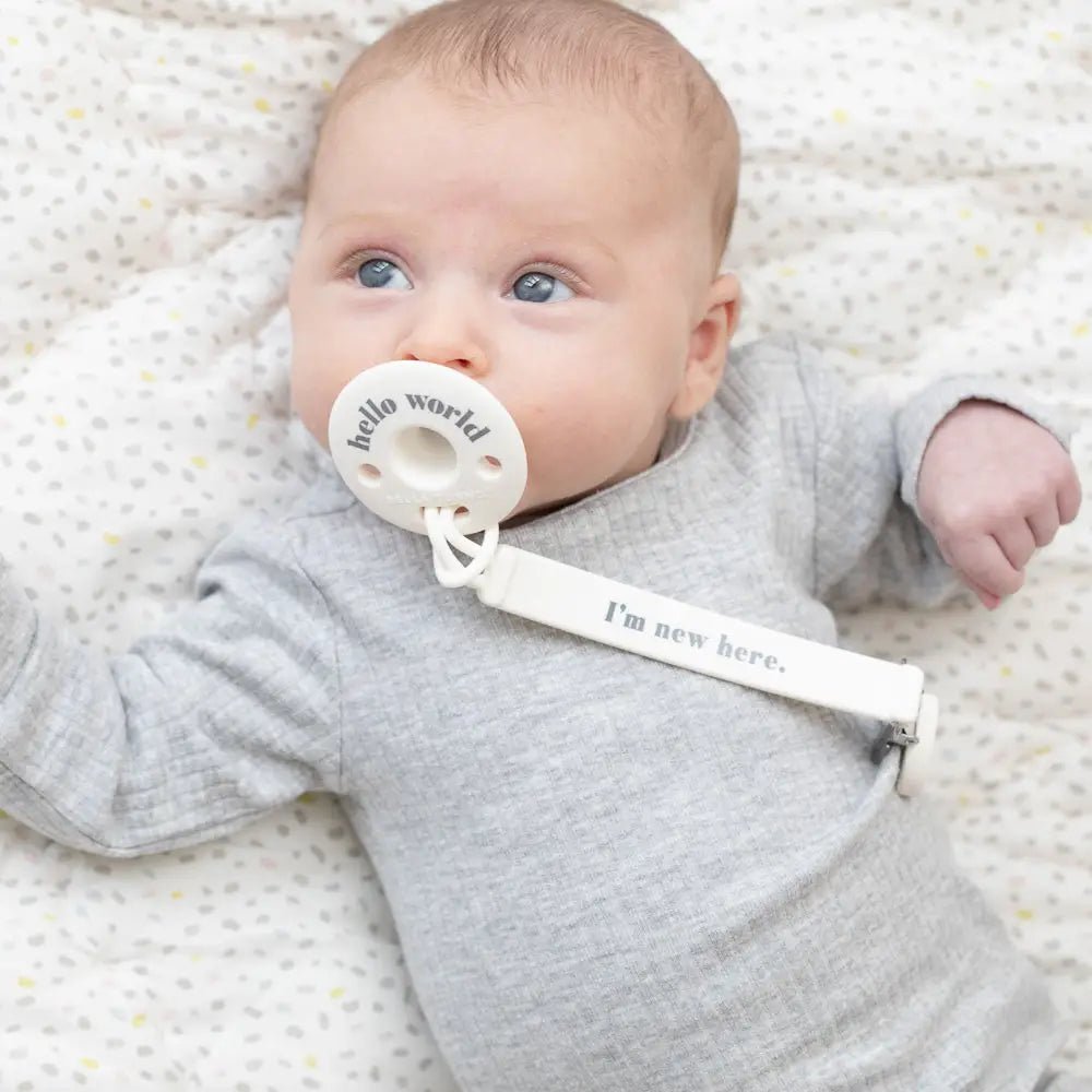 Bella Tunno | New Here Pacifier Clip - Johnson and Co. General Store