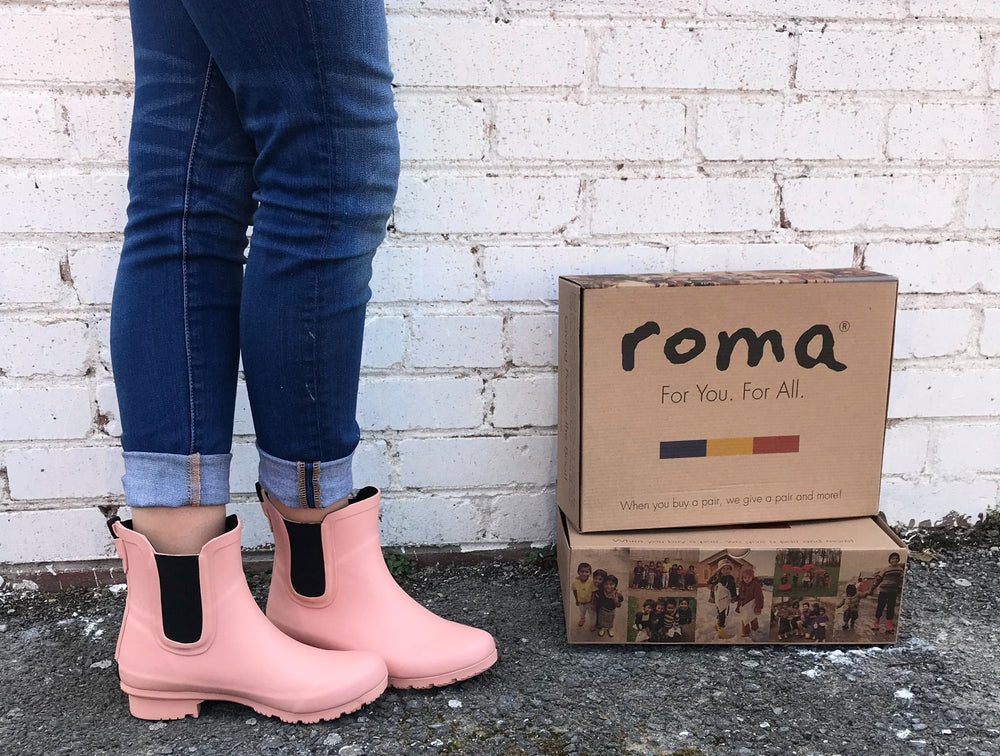 Chelsea Matte Blush Ankle Rain Boots - Johnson and Co. General Store