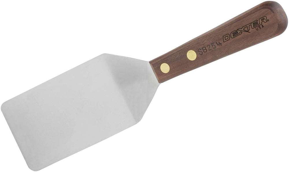 Dexter Mini Pancake Turner Walnut Handle 10-1/2" Overall Length Spatula, Made in the USA - Johnson and Co. General Store