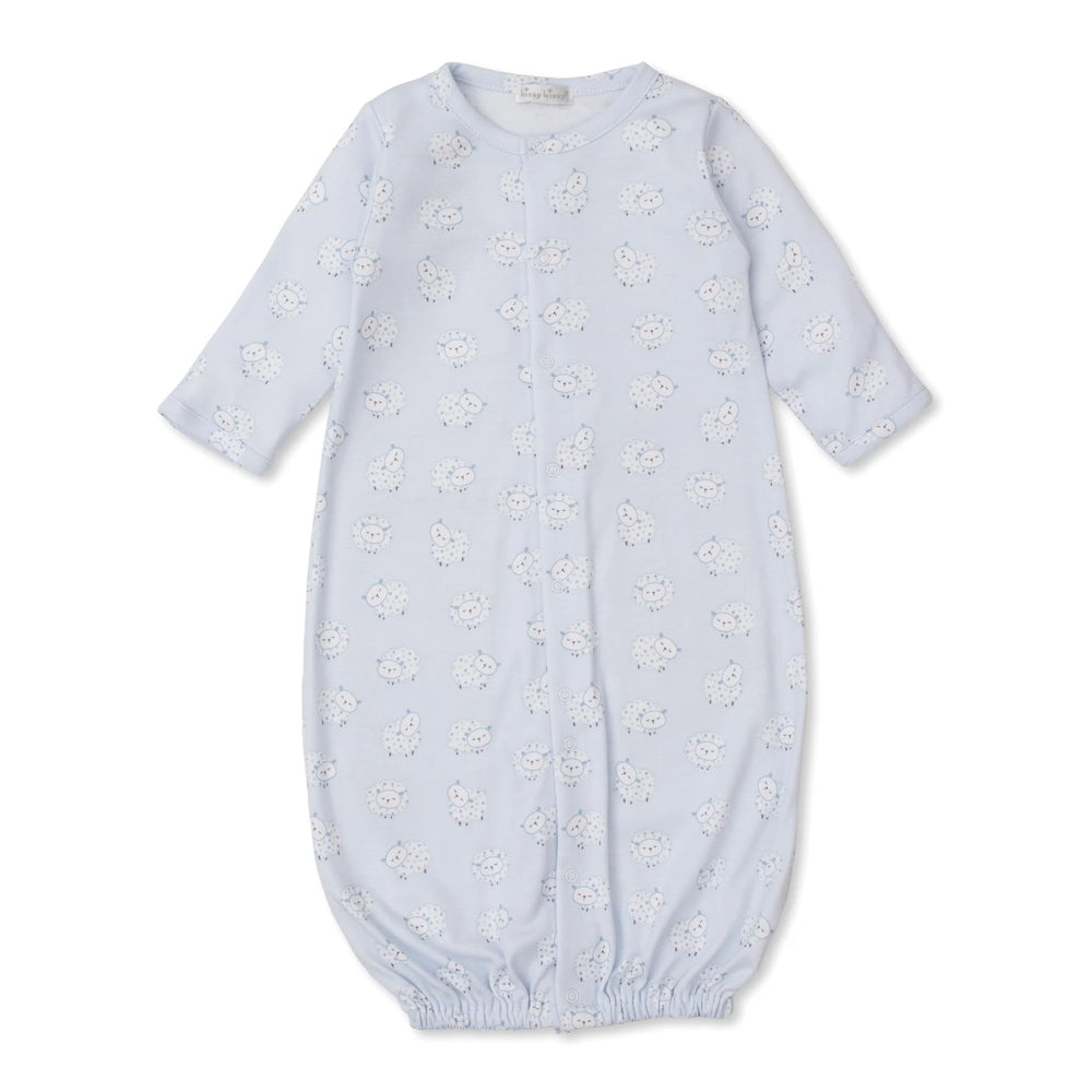 Kissy Kissy | Convertible Gown | Fleecy Sheep Blue - Johnson and Co. General Store