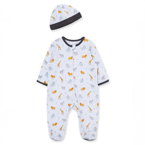 Little Me | Footed One-Piece | Jungle Pals - Clothing - Johnson and Co. General Store