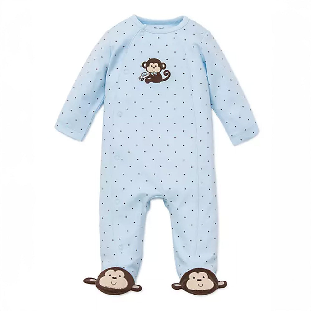 Little Me | Footed One-Piece | Little Monkey - Clothing - Johnson and Co. General Store