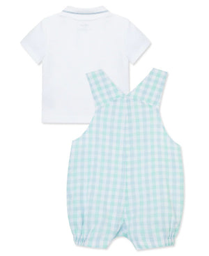 Little Me | Plaid Shortall Set - Clothing - Johnson and Co. General Store
