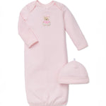 Little Me | Sleeper Gown | Pink Bear - Clothing - Johnson and Co. General Store