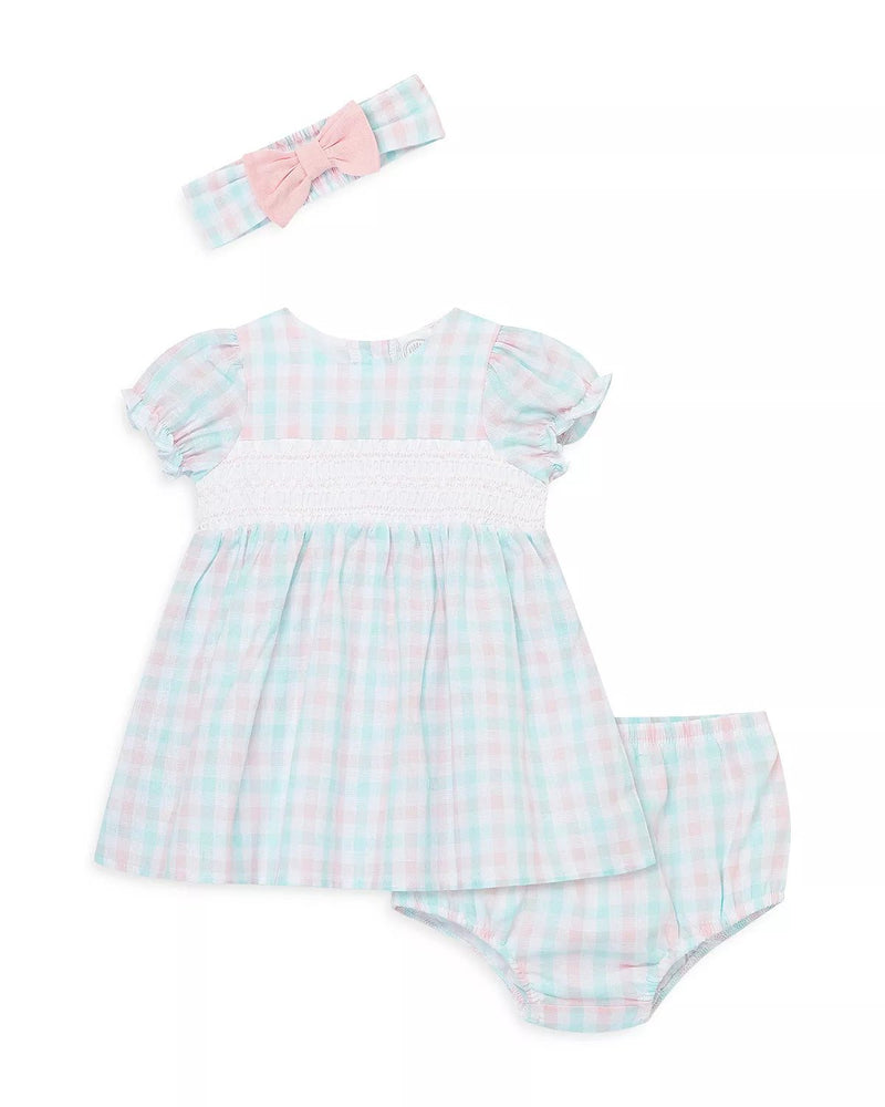 Little Me | Smocked Dress with Headband and Diaper Cover - Clothing - Johnson and Co. General Store