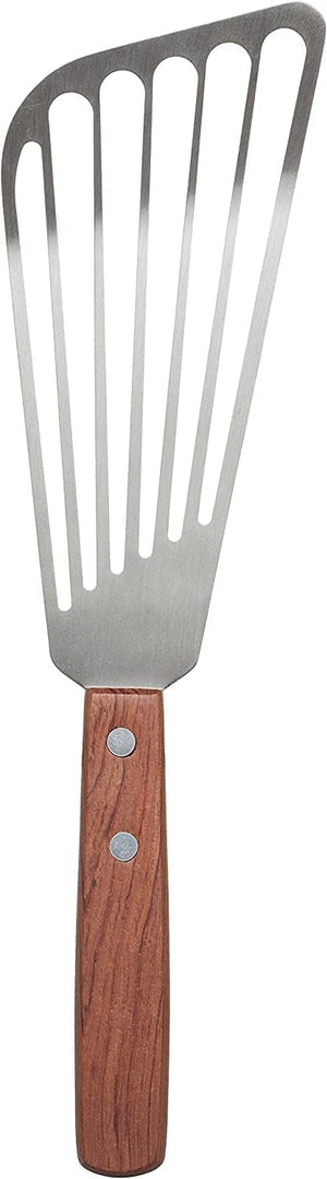 Maine Man Fish Spatula, Slotted Angled Blade, 18/8 Stainless Steel - Johnson and Co. General Store