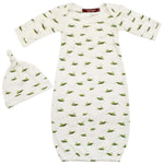 MILKBARN | Organic Cotton Newborn Gown & Hat Set | Grasshopper - Johnson and Co. General Store