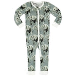 MILKBARN | Organic Cotton Zipper Pajama | Grey Elephant - Clothing - Johnson and Co. General Store