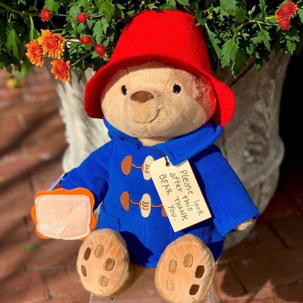Paddington Bear Collection/Classic Seated Paddington Bear Soft Stuffed Plush Toy- 12" H - toy - Johnson and Co. General Store