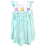 Petit Ami | Dress | Gingham Tulips - Clothing - Johnson and Co. General Store