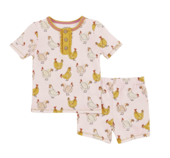 Pink Chicken PJ Set - Johnson and Co. General Store