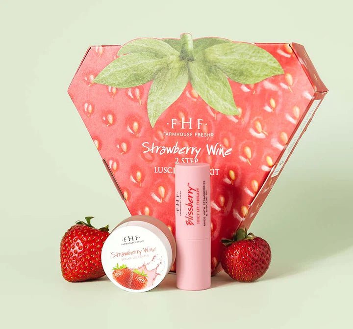 Strawberry Wine Lip Gift Set - Johnson and Co. General Store