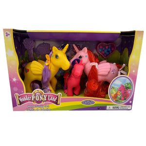 Wonder Pony Land - Horse Family Set - Yellow & Pink - Johnson and Co. General Store